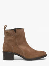 Enkellaarsjes Met Hak Uit Leder Tt. bagatt Beige women 683E1400