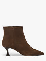 Enkellaarzen Met Naaldhak Uit Leder We do Bruin women CO90048C