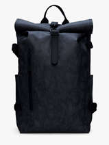 Rolltop Rucksack Large - Rugzak Rains Blauw city 14590
