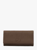 Portefeuille N City Continental Leder Nathan baume Bruin original n 185N