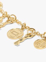 Tashengsel Lancel Goud charms A14326-vue-porte