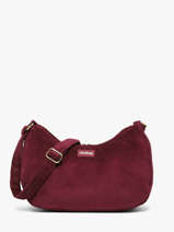 Cross Body Tas Velours Ribfluweel Hindbag Rood velours V