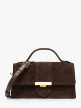 Cross Body Tas Suede Exo Lancaster Bruin suede exo 63