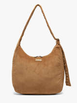 Schoudertas Velours Ribfluweel Hindbag Bruin velours V