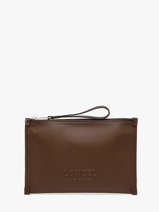 Ritsetui Jour Leder Lancel Bruin jour A13174