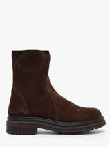 Enkellaarsjes Uit Leder Aliwell Bruin women A224098