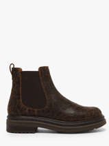 Chelsea Boots Uit Leder Aliwell Bruin women A226164