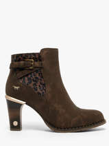 Enkellaarsjes Met Hak Mustang Bruin women M0012002