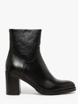 Enkellaarsjes Met Hak Uit Leder Mjus Zwart women N31204