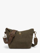 Cross Body Tas Velours Le voyage en panier Groen velours AHP304