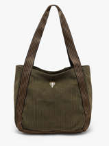 Schoudertas Velours Le voyage en panier Groen velours AHP308