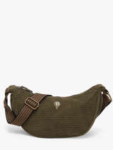 Cross Body Tas Velours Le voyage en panier Groen velours AHP307