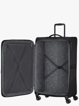 Uitbreidbare Soepele Reiskoffer Summerride American tourister Zwart summerride 149500-vue-porte