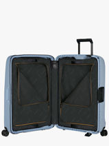 Harde Reiskoffer Essens Samsonite Blauw essens 146911-vue-porte