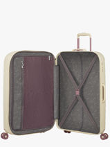 Uitbreidbare Harde Reiskoffer Neovibe American tourister Beige neovibe 159933-vue-porte