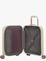 Uitbreidbare Handbagage American tourister Beige neovibe 159930-vue-porte