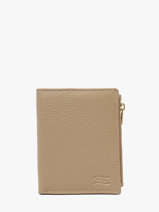 Portefeuille Caviar Leder Crinkles Beige caviar 14269