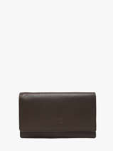 Portefeuille Caviar Leder Crinkles Bruin caviar 14001