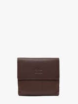 Portemonnee Caviar Leder Crinkles Bruin caviar 14068