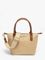 Cross Body Tas Popette Nylon Tommy hilfiger Beige popette AW17709