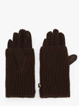 Handschoenen/armwarmers Migani Le voyage en panier Bruin accessoires AHG002