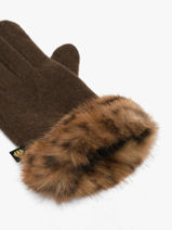 Handschoenen Le voyage en panier Bruin accessoires AHG004-vue-porte