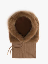 Balaclava Muts Met Teddy-effect Le voyage en panier Bruin accessoires AHC004