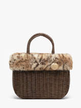 Handtassen Doudou Le voyage en panier Beige doudou M