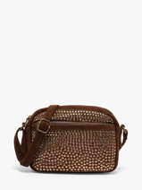 Cross Body Tas Studs Mandoline Bruin studs 6734