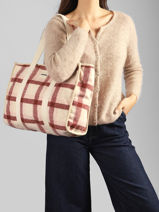 Schoudertas Tartan Hindbag Roze tartan TA-vue-porte