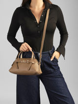Cross Body Tas Th Buckle Polyurethaan Tommy hilfiger Beige th buckle AW19034-vue-porte