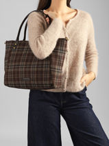 Schoudertas Taylor Met Tartan Motief Laurent david Bruin ld bags 135-vue-porte