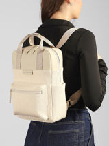 Rugzak Bergen Small Ibiza 1 Compartiment Kapten and son Beige ibiza IB-vue-porte