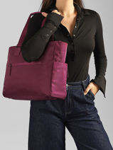 Business Schoudertas Delsey Violet victoire 2103340-vue-porte