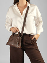 Cross Body Tas Belleville Leder Lancel Bruin belleville A13735-vue-porte