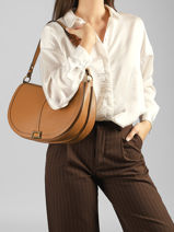 Schoudertas Celeste Leder Lancel Bruin celeste A14230-vue-porte