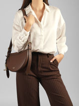 Cross Body Tas Faubourg Leder Lancel Bruin faubourg A13525-vue-porte