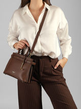 Cross Body Tas Faubourg Leder Lancel Bruin faubourg A13527-vue-porte