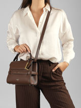 Cross Body Tas Faubourg Leder Lancel Bruin faubourg A13948-vue-porte