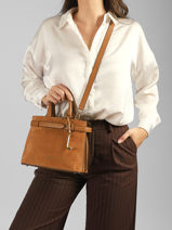 Handtas Faubourg Lancel Bruin faubourg A14399-vue-porte