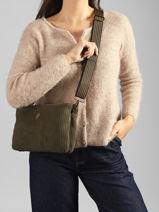 Cross Body Tas Velours Le voyage en panier Groen velours AHP309-vue-porte