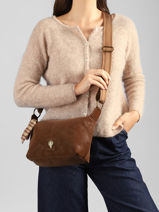 Cross Body Tas City Le voyage en panier Beige city AHP333-vue-porte