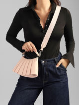 Cross Body Tas Lenglen Leder Lacoste Roze lenglen NU5219DP-vue-porte