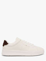 Sneakers Uit Leder Tommy hilfiger Wit men 536705U
