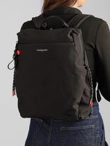 Rugzak Akira A4 Formaat Met 14" Laptopvak Hedgren Zwart string HSTG03-vue-porte