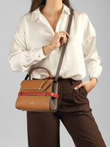 Cross Body Tas Faubourg Leder Lancel Bruin faubourg A13949-vue-porte