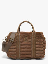 Handtas Quadri Le voyage en panier Bruin quadri AHP322