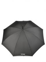Langwerpige  Paraplu Isotoner Zwart parapluie 9457