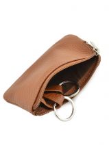 Portemonnee Leder Yves renard Oranje foulonne 2310-vue-porte