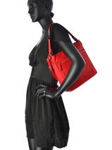 Cross Body Tas Basic Vernis Lancaster Blauw basic vernis 514-60-vue-porte